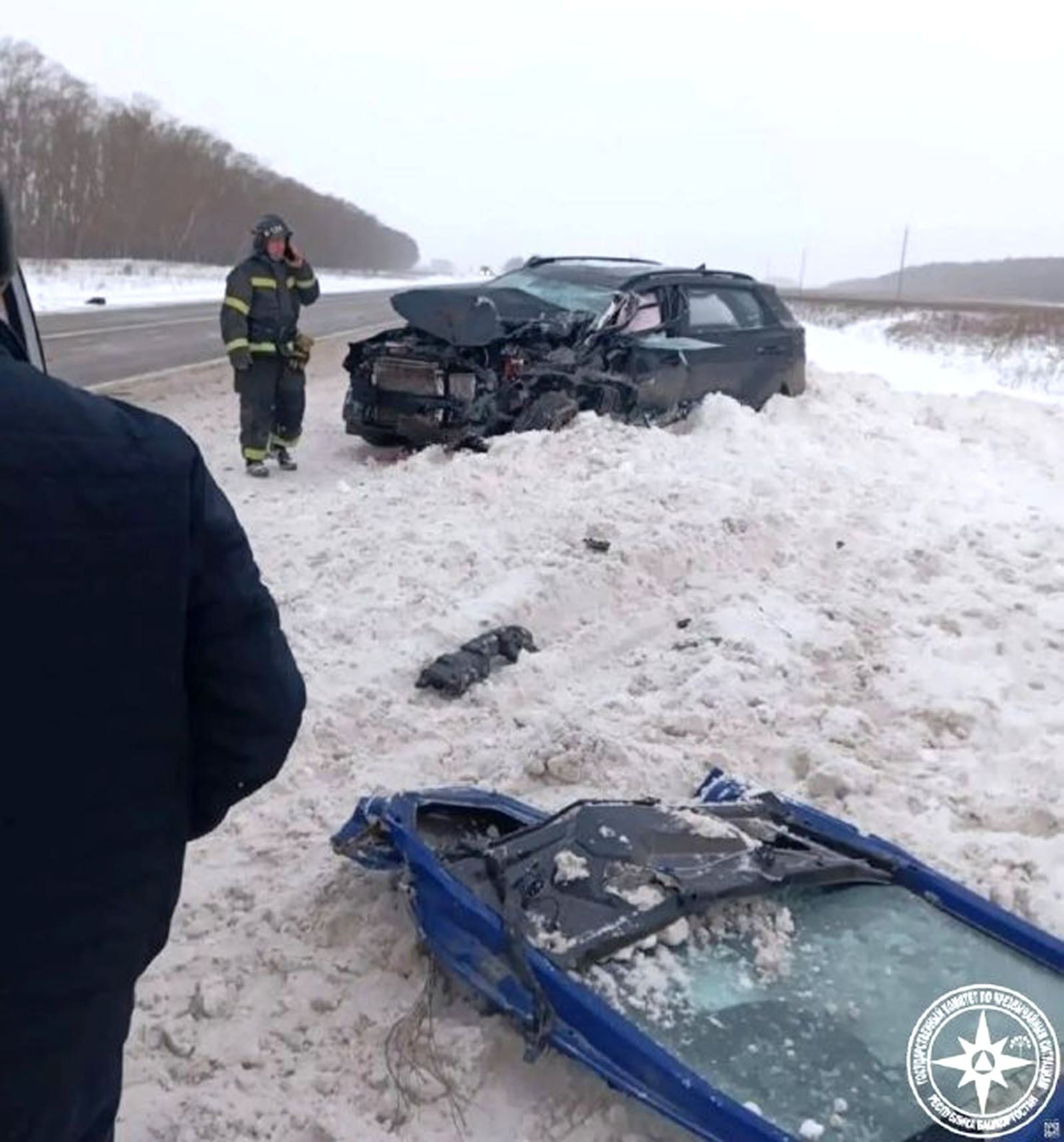В Башкирии при ДТП фуры и легковушки пострадали три человека