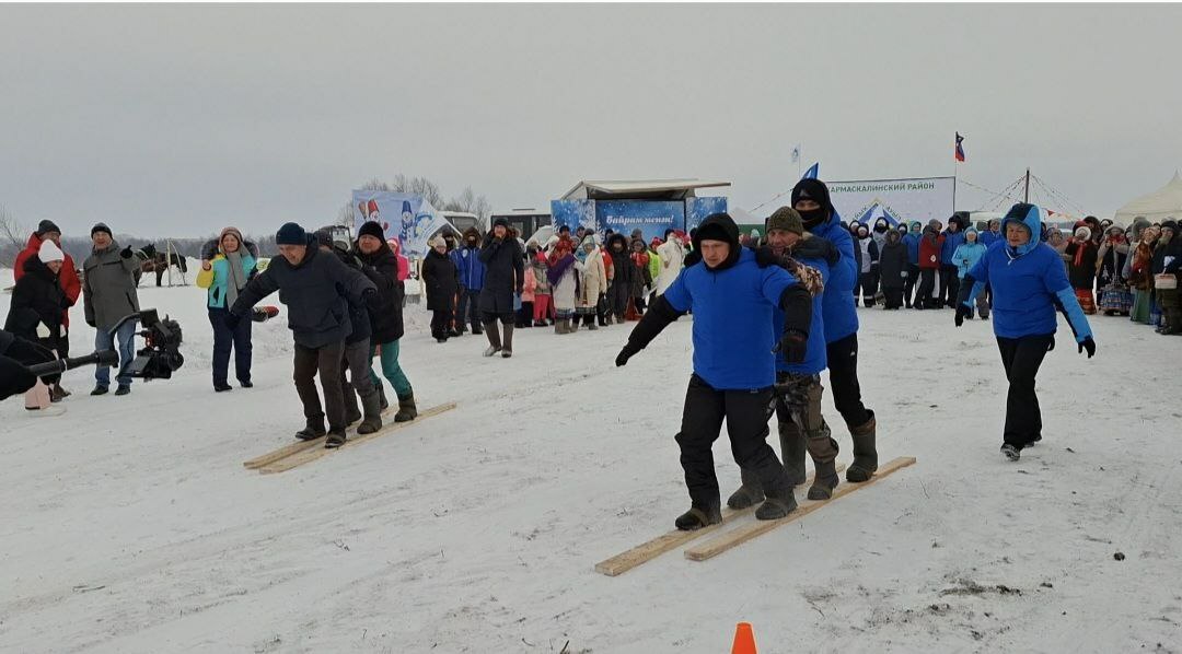 В селе Сарт-Чишма прошел межрайонный «Зимний Сабантуй»