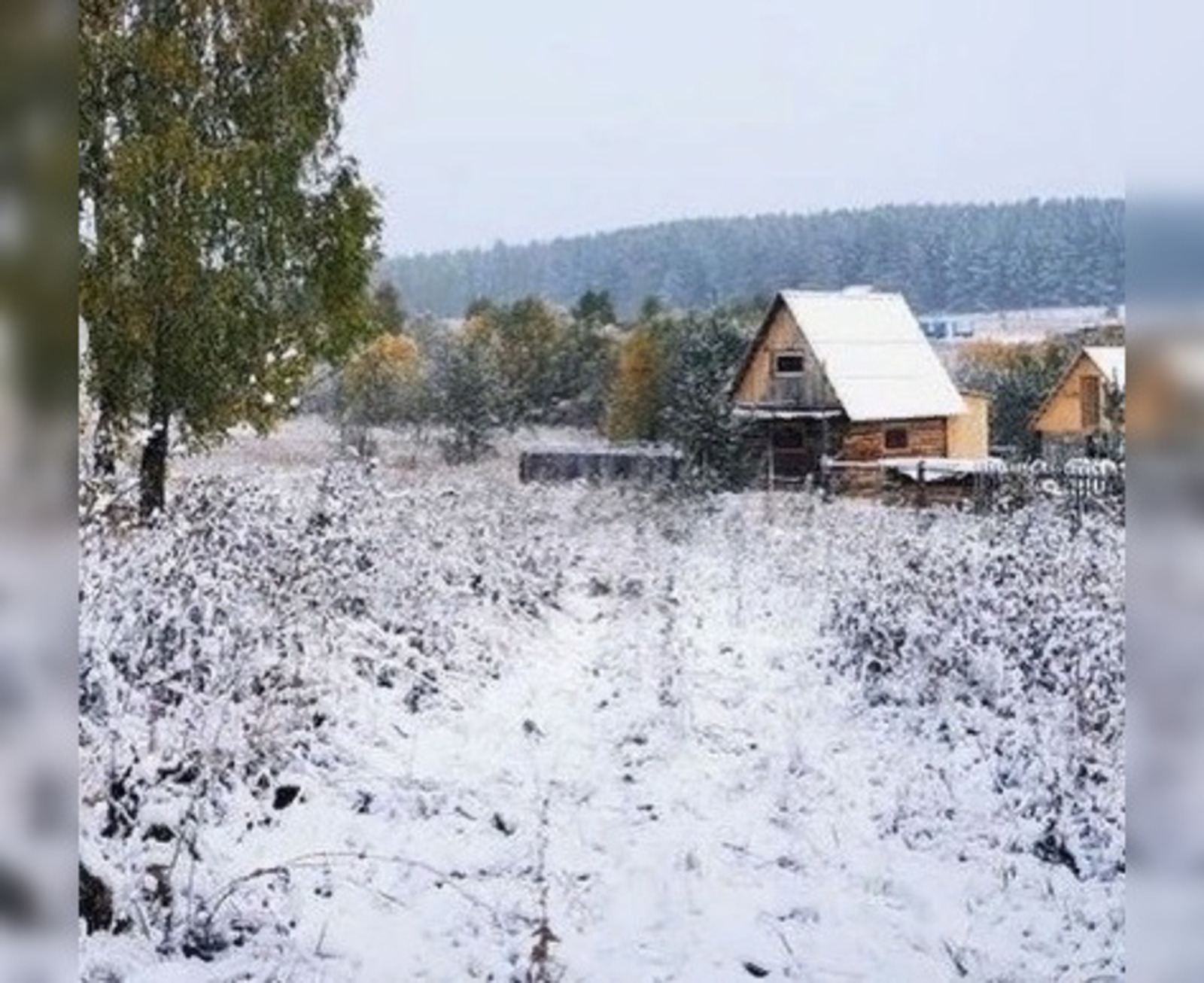 В одном из районов Башкирии выпал первый снег