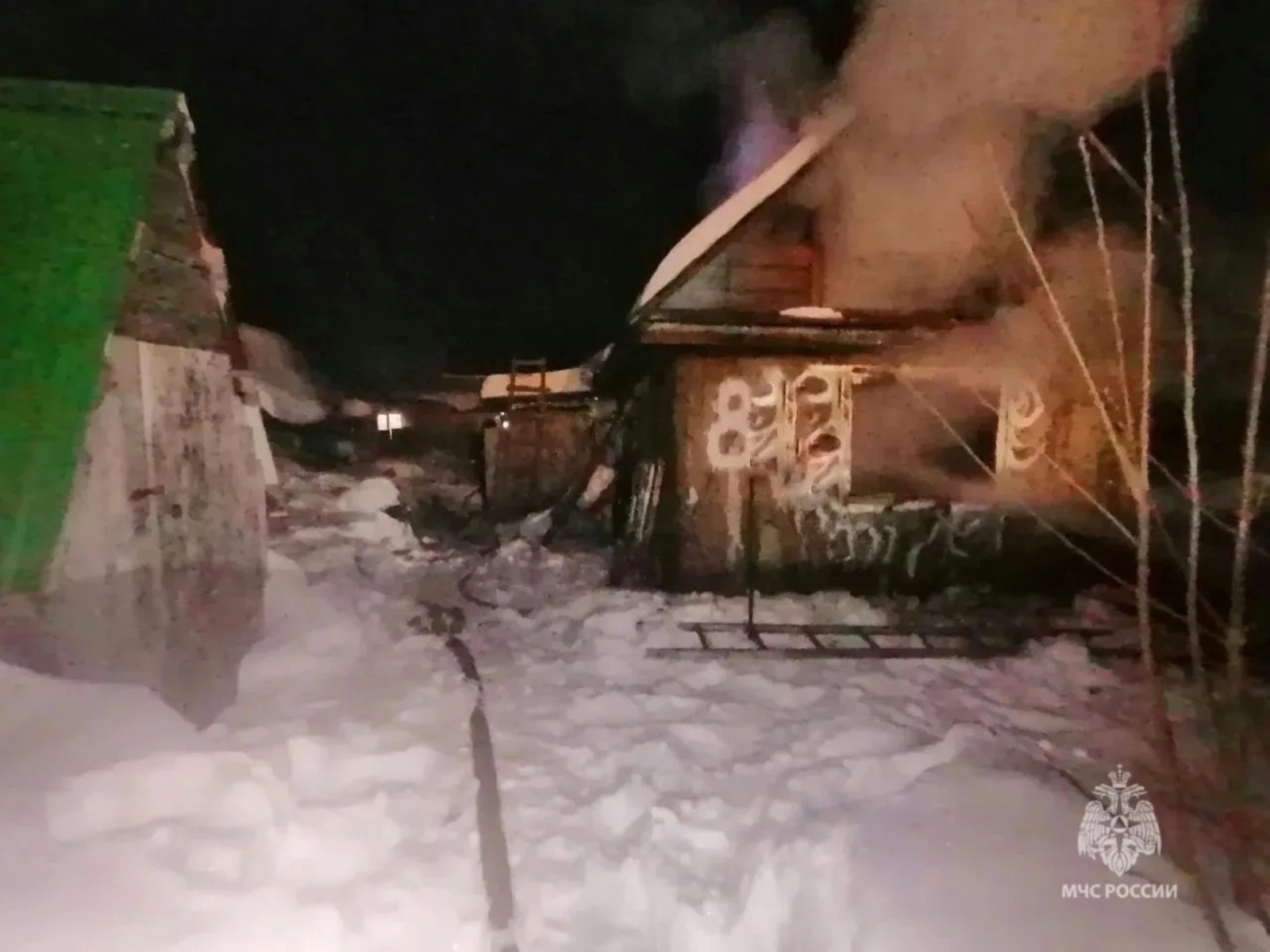 В Башкирии мужчина сгорел вместе со своим домом
