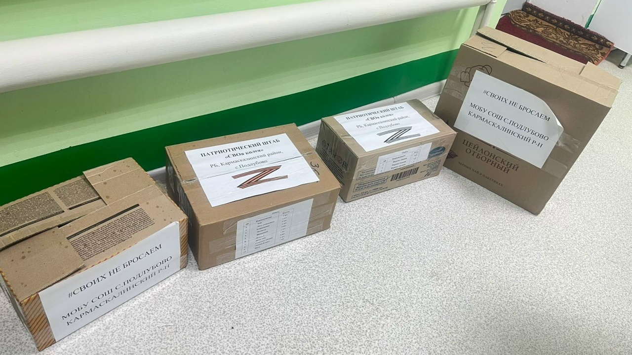 Школа села Подлубово собрала гуманитарную помощь для участников СВО