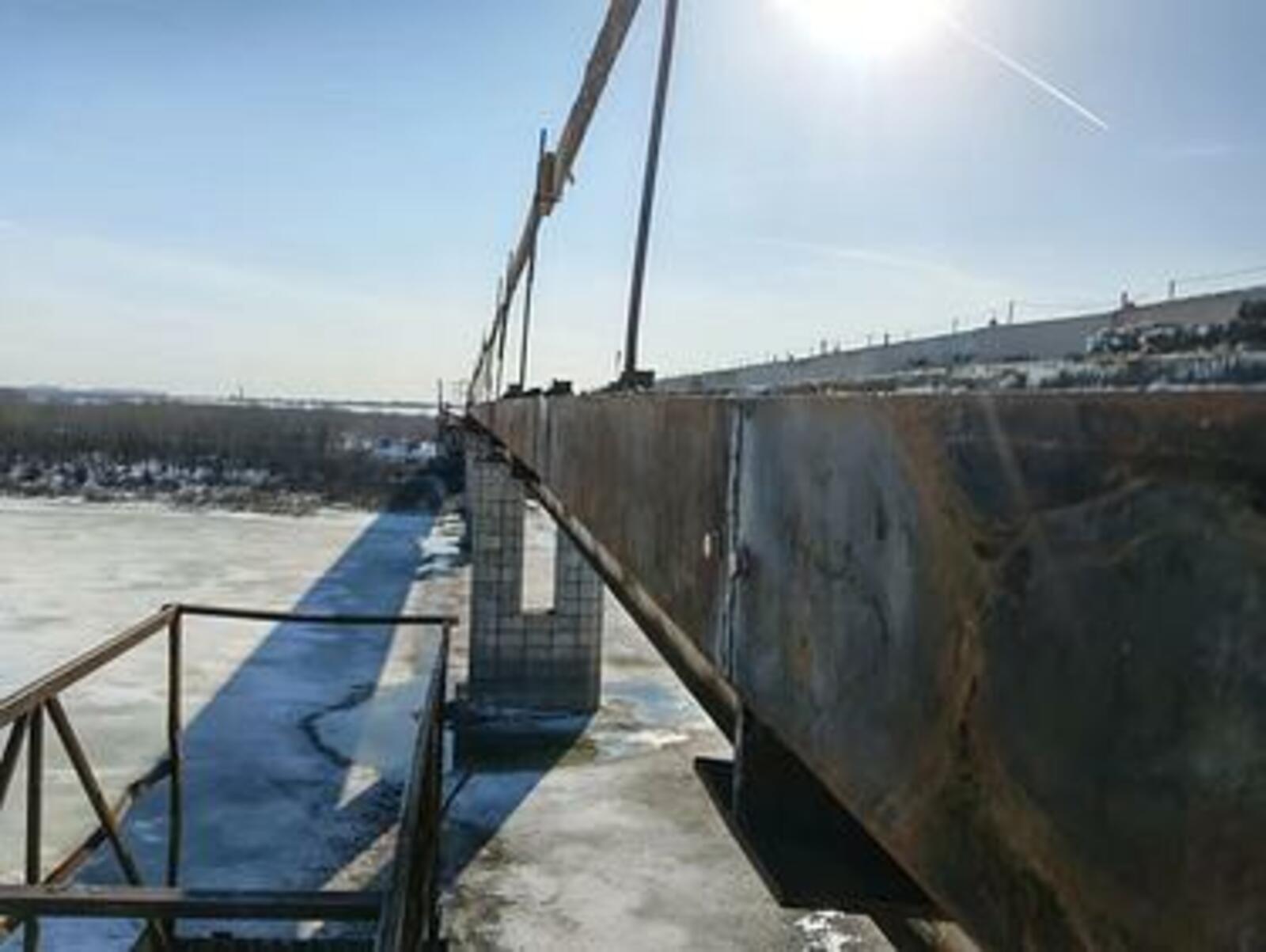 В Башкирии техническая готовность моста через реку Белую вблизи Дюртюлей - 50%