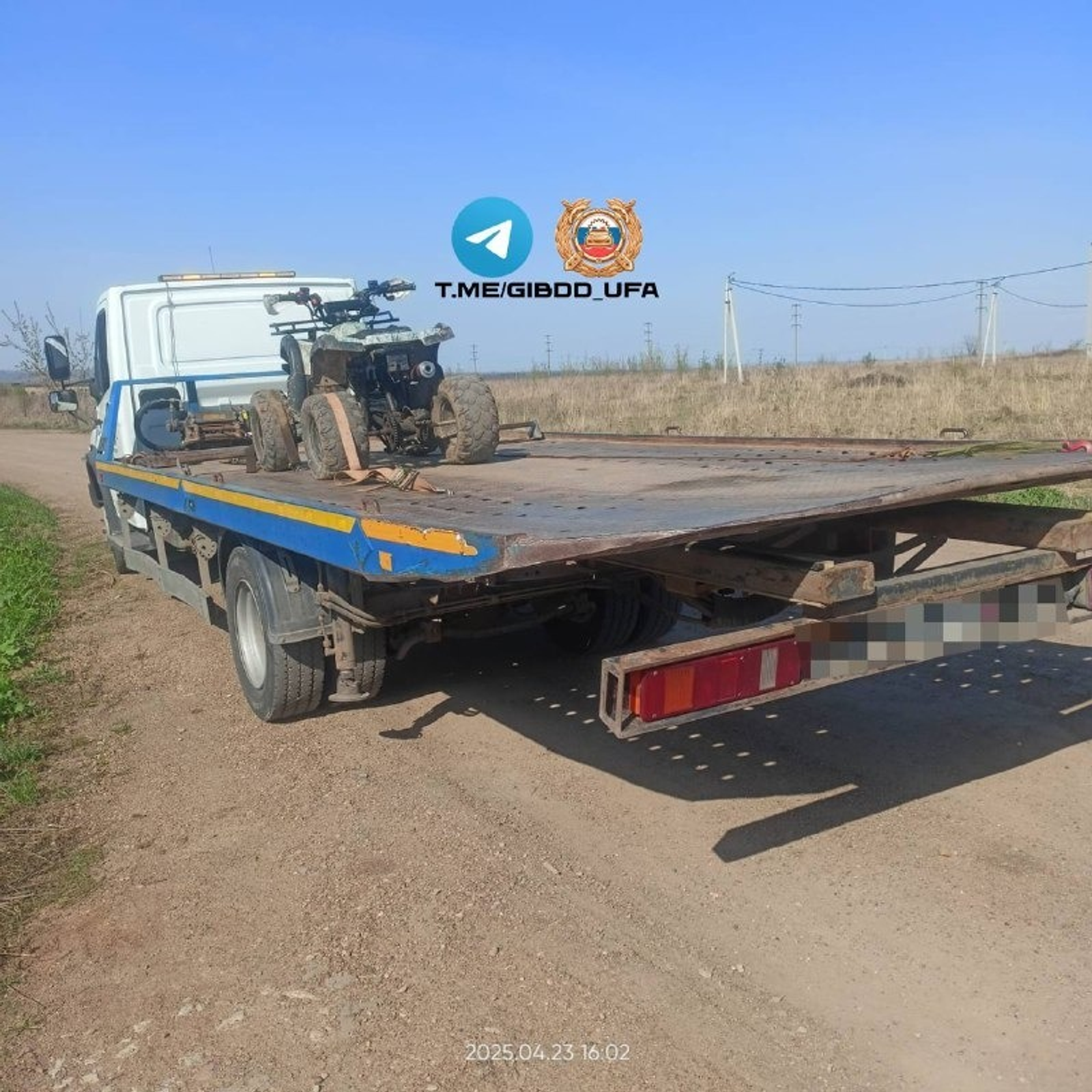 Шестиклассника на квадроцикле задержали под Уфой