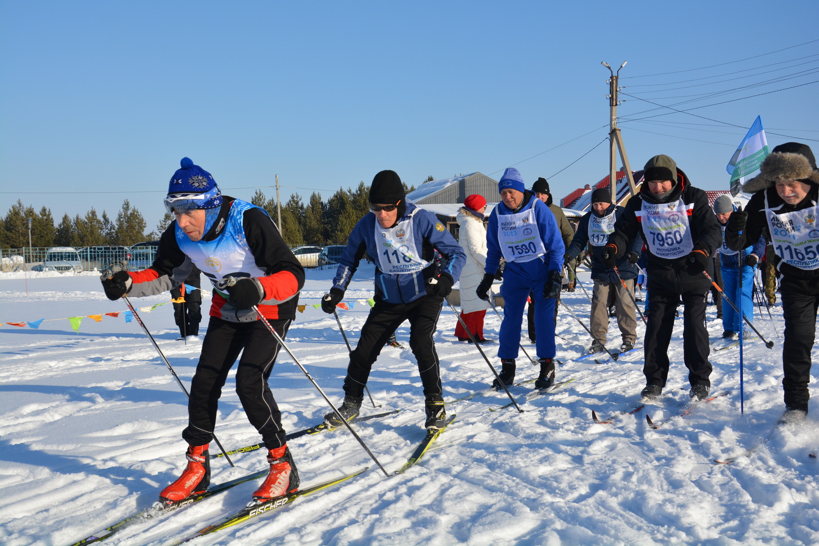 В Кармаскалинском районе прошли соревнования по лыжным гонкам на Кубок главы СП